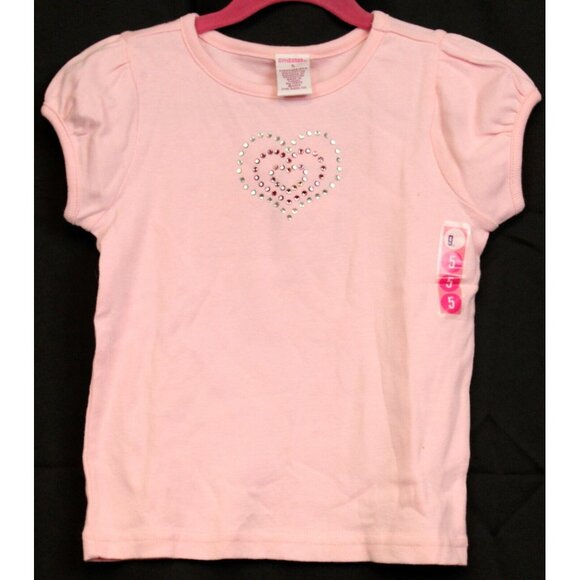 2004 Gymboree Groovy Valentine Shirt sz 5 NWT Pink Heart Love Rhinestone Pink - Picture 1 of 5
